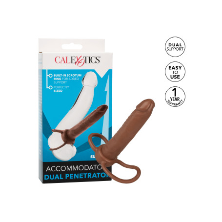 Fallo indossabile Accommodator dual Penetrator brown 